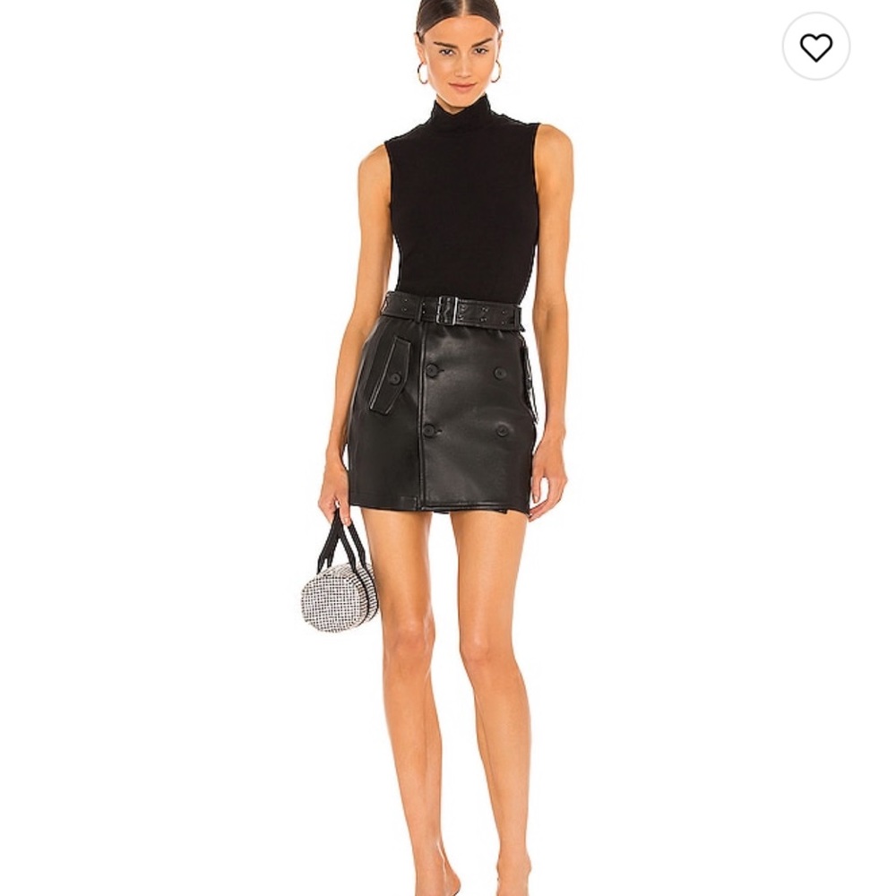 BLANKNYC leather skirt